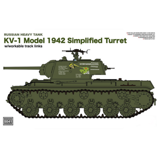 Ryefield Models KV-1 Model 1942 Simplified Turret Heavy Tank 1/35 Scale 5041