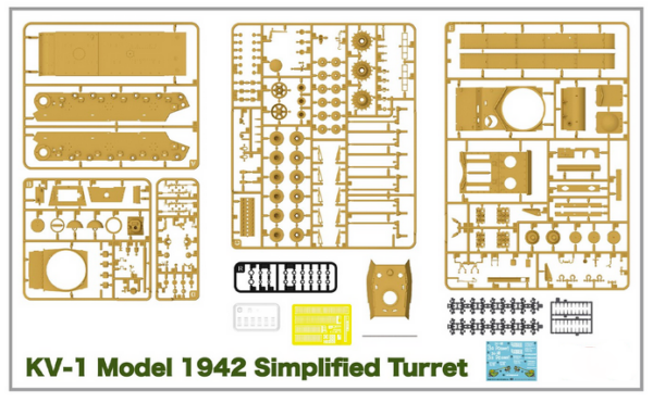 Ryefield Models KV-1 Model 1942 Simplified Turret Heavy Tank 1/35 Scale 5041