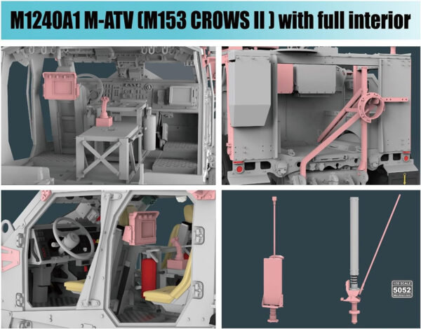 Ryefield Models M1240A1 M-ATV M153 Crows II 1/35 Scale 5052