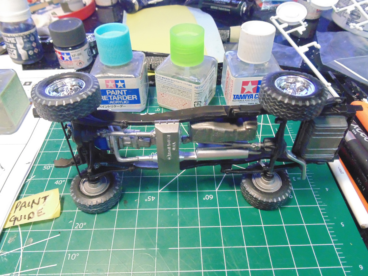 All four wheels attached