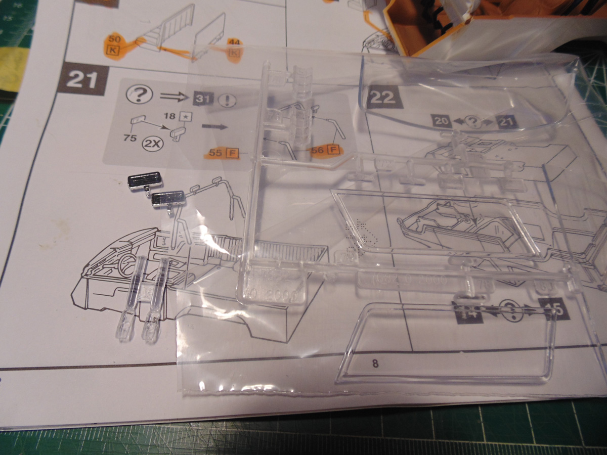 Preparing items for part twenty-one