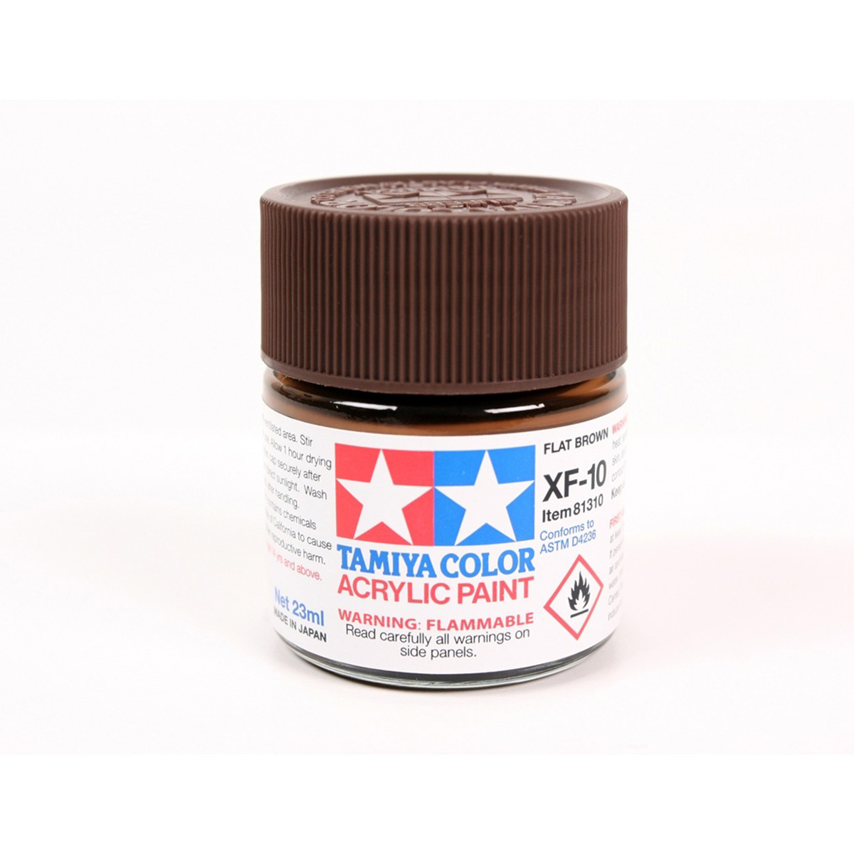 Tamiya Acrylic Paints XF10 XF-10 81310 Flat Brown Large 23ml