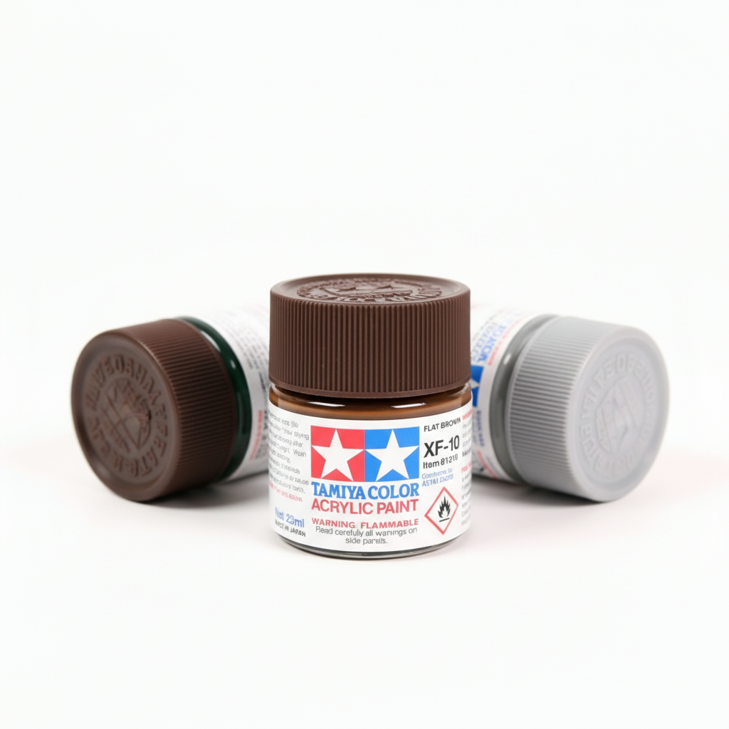 Tamiya Acrylic Paints XF10 XF-10 81310 Flat Brown Large 23ml