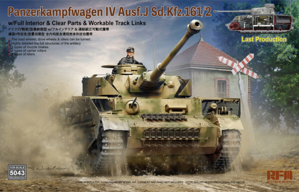 Ryefield Models Panzerkampfwagen IV Ausf.J Sd.Kfz.161/2 Tank 1/35 Scale 5043