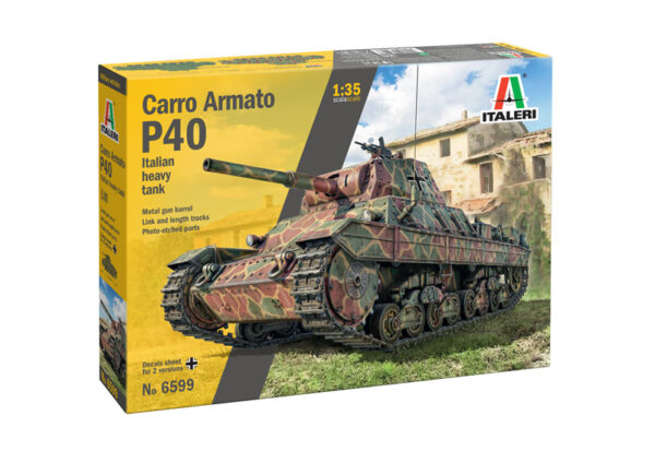 Italeri Carro Armato P40 Italian Heavy Tank 1/35 Scale 6599