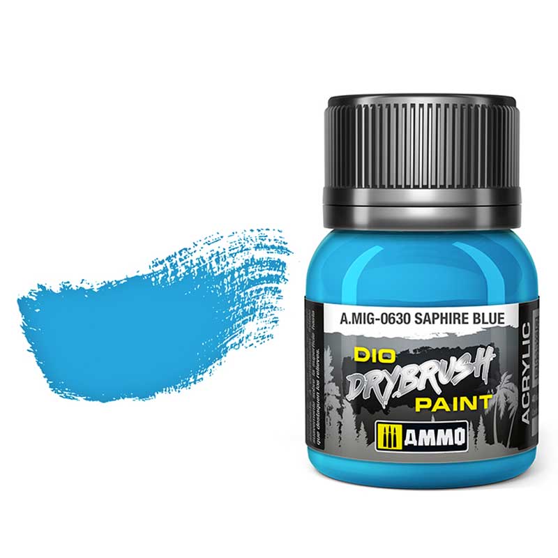 Ammo by Mig Dio Drybrush Saphire Blue AMIG0630