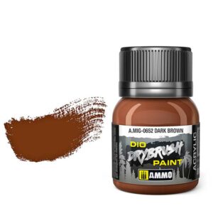 Ammo by Mig Dio Drybrush Dark Brown AMIG0652