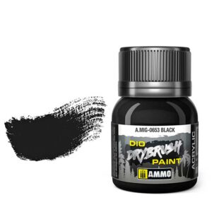 Ammo by Mig Dio Drybrush Black Brown AMIG0653