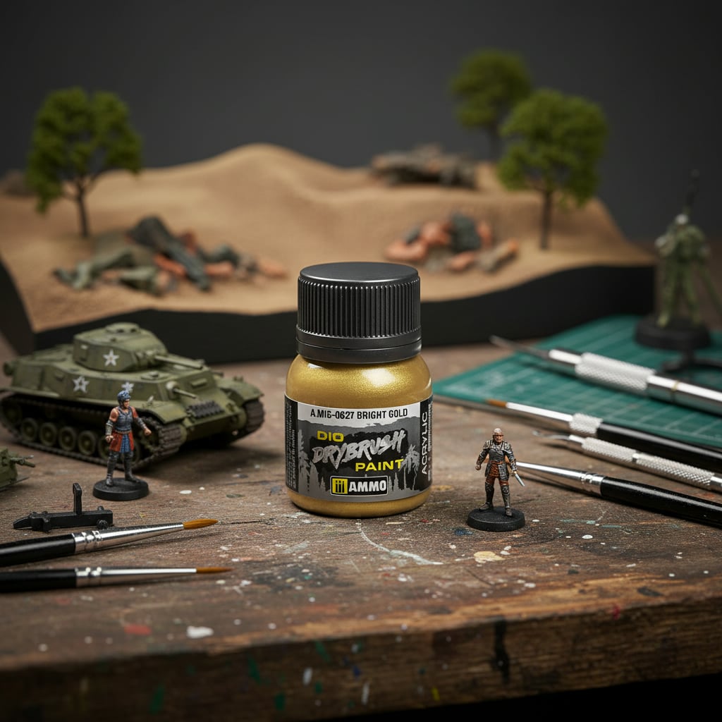 Ammo by Mig Dio Drybrush Bright Gold AMIG0627