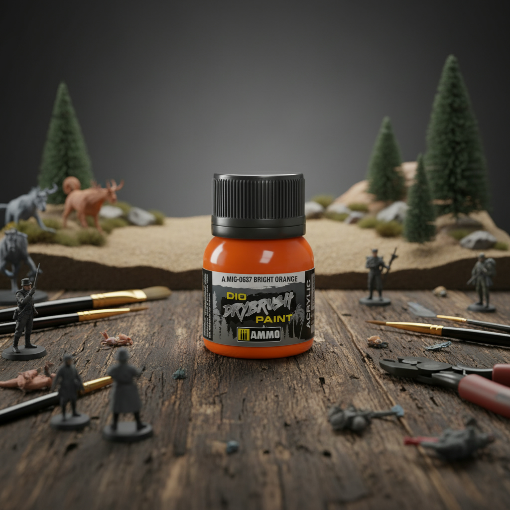 Ammo by Mig Dio Drybrush Bright Orange AMIG0637