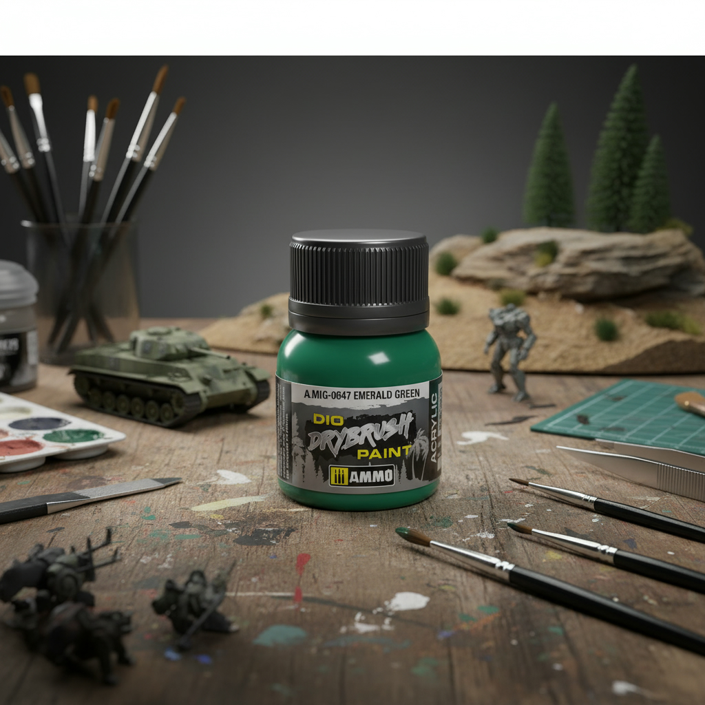 Ammo by Mig Dio Drybrush Emerald Green AMIG0647
