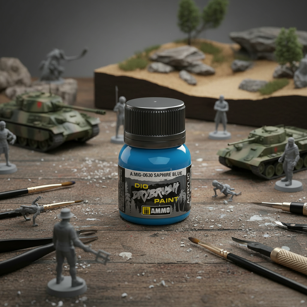 Ammo by Mig Dio Drybrush Saphire Blue AMIG0630
