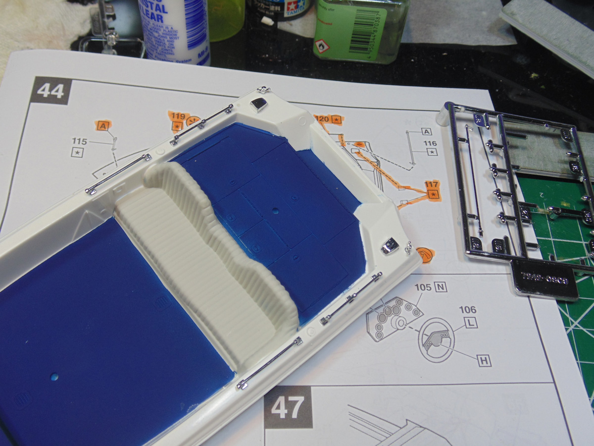 Chrome parts added at step 44