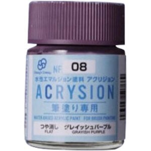 Mr Hobby Acrysion Classy n Dressy Brush Grayish Purple NF08 Matt
