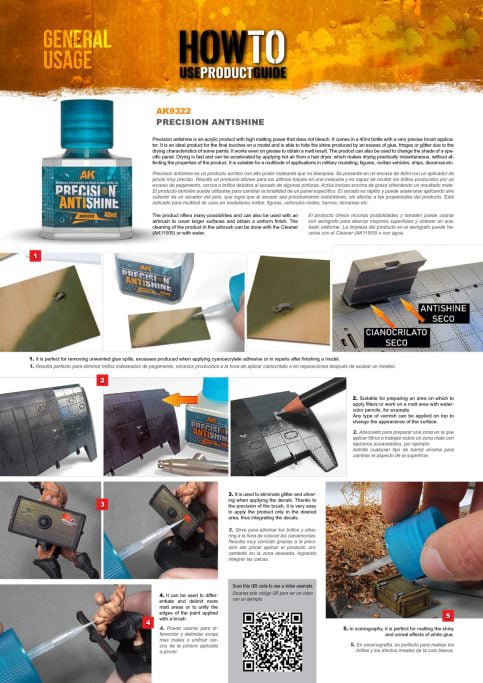 AK Interactive Precision Anti-Shine 40ml AKI 9322