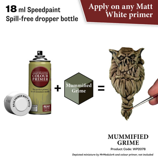 The Army Painter Speedpaint Mummified Grime 18ml WP2078