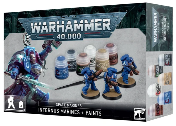 Warhammer 40000 Space Marines Infernus Marines and Paints Set 60-11