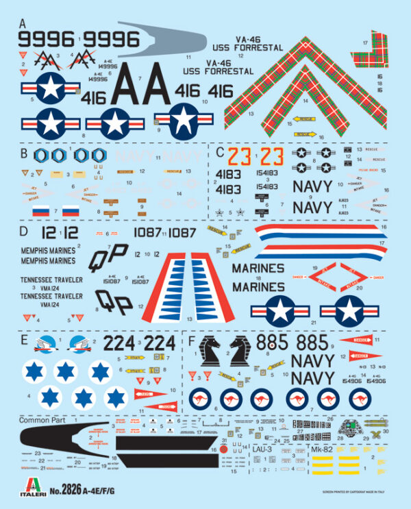 Italeri A-4 E/F/G Skyhawk 1/48 Scale 2826