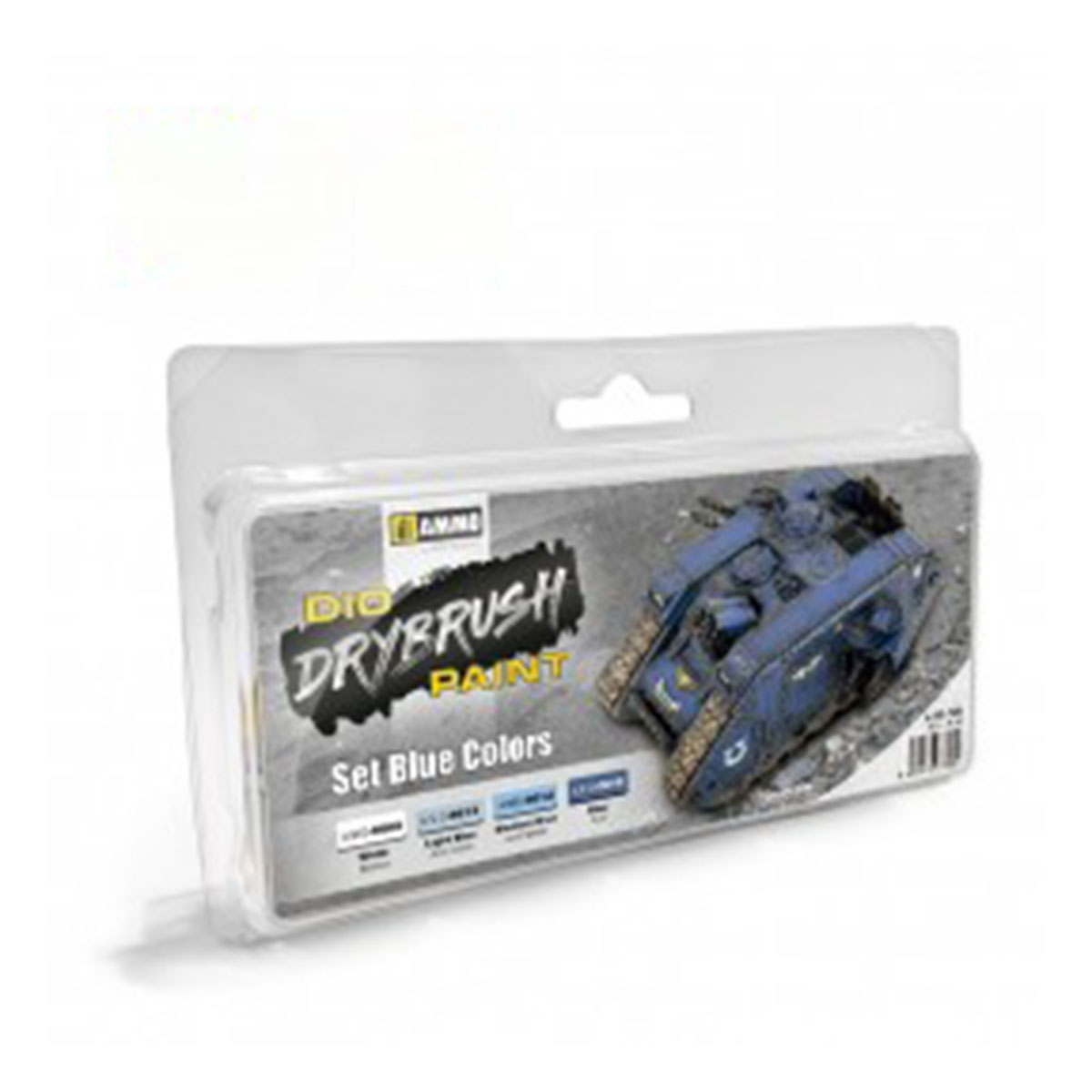 Ammo by Mig Dio Drybrush Set of 4 Blue Colors AMIG7303