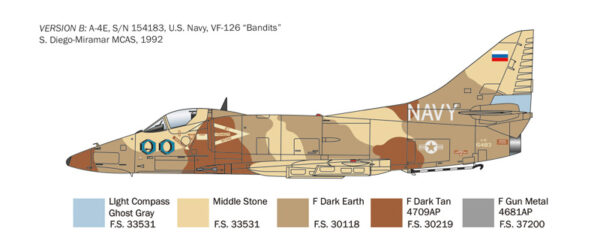 Italeri A-4 E/F/G Skyhawk 1/48 Scale 2826