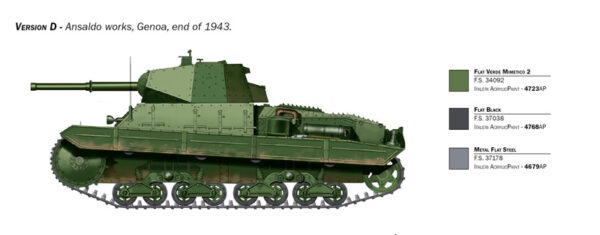 Italeri Carro Armato P40 Italian Heavy Tank 1/35 Scale 6599