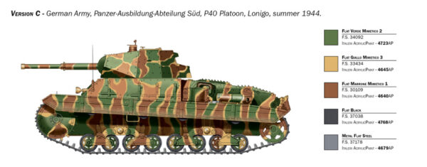 Italeri Carro Armato P40 Italian Heavy Tank 1/35 Scale 6599