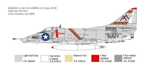 Italeri A-4 E/F/G Skyhawk 1/48 Scale 2826
