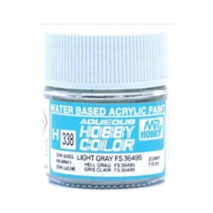 Mr Hobby Aqueous Color H338 Light Gray FS36495 US Navy F-18 Semi-Gloss