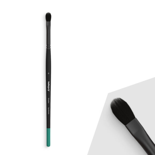 Vallejo Flat Shader #6 Synthetic Filbert Brush B06006