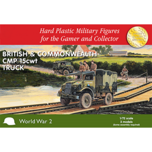 Plastic Soldier Company British and Commonweath CMP 15cwt Truck Bagged Set of 3 Canadian Patterns 1/72 Scale PSC WW2V20024