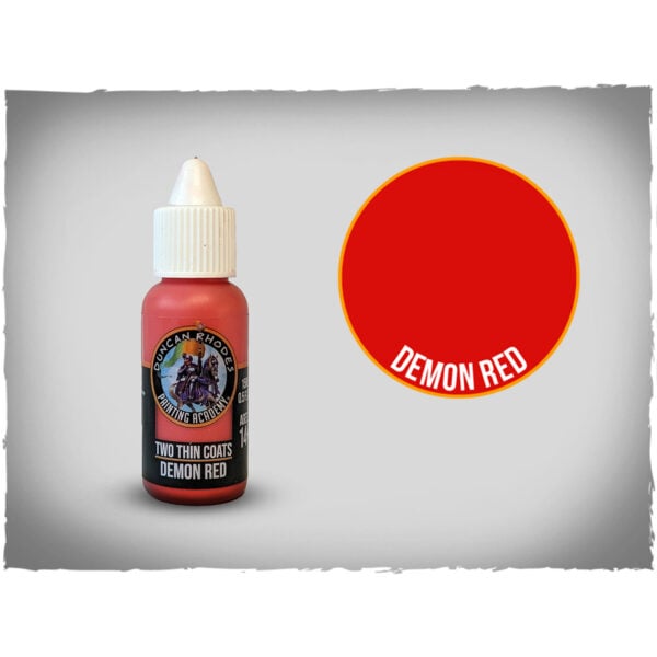 Two Thin Coats Demon Red 15ml Paint 10003