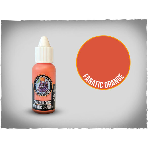 Two Thin Coats Fanatic Orange 15ml Paint 10011