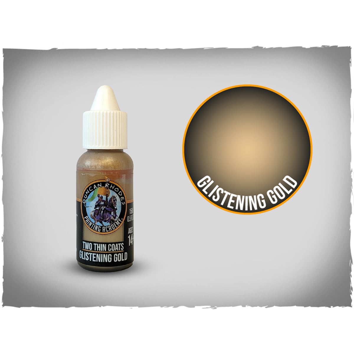 Two Thin Coats Glistening Gold 15ml Paint 10045