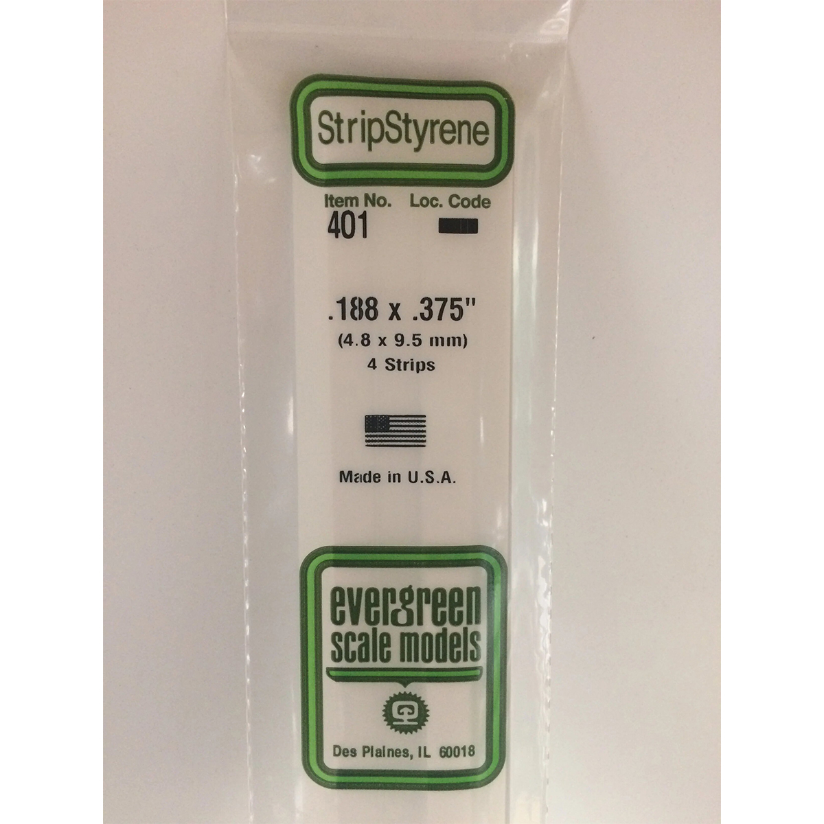 Evergreen Polystyrol Vierkantprofile – 10 Stück, 600 X 1,0 X 9,5 Mm