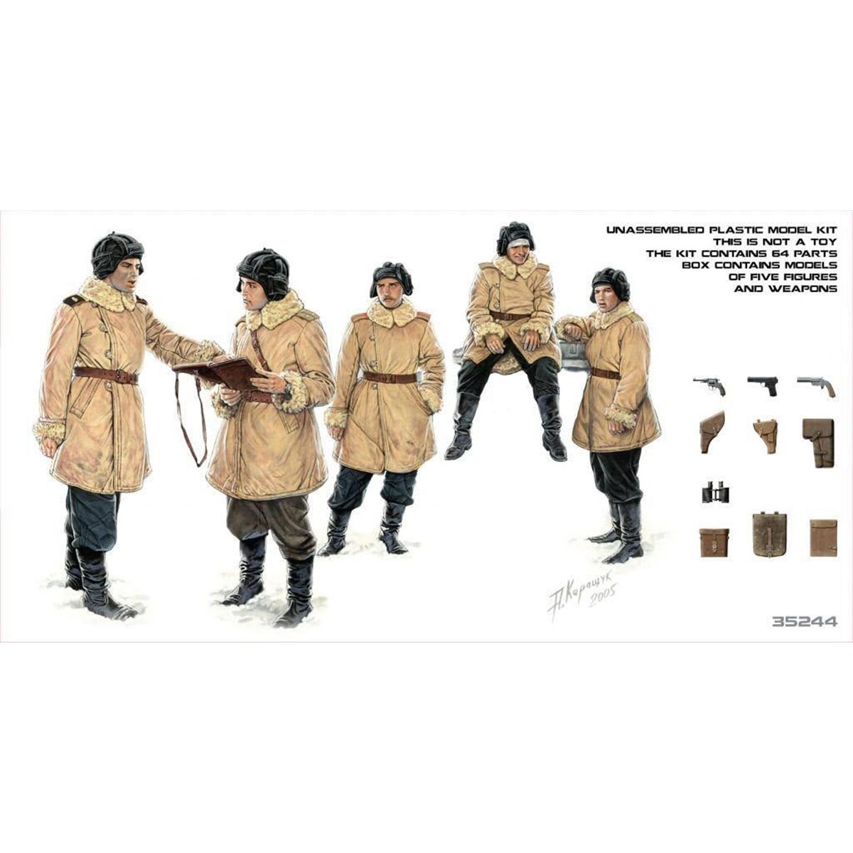 Miniart Soviet Tank Crew Winter Uniforms 1/35 Scale 35244