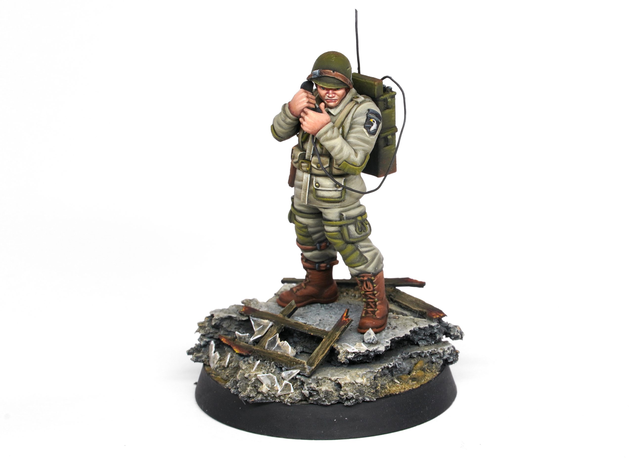 AK Interactive 3rd Generation US Airborne Division D-Day Military Miniature Starter Set of 14 Paint Set with 1 Figure AKI 11778