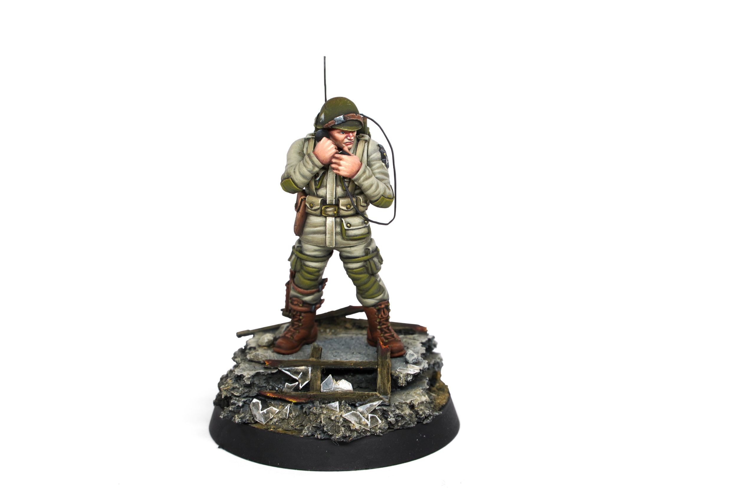 AK Interactive 3rd Generation US Airborne Division D-Day Military Miniature Starter Set of 14 Paint Set with 1 Figure AKI 11778