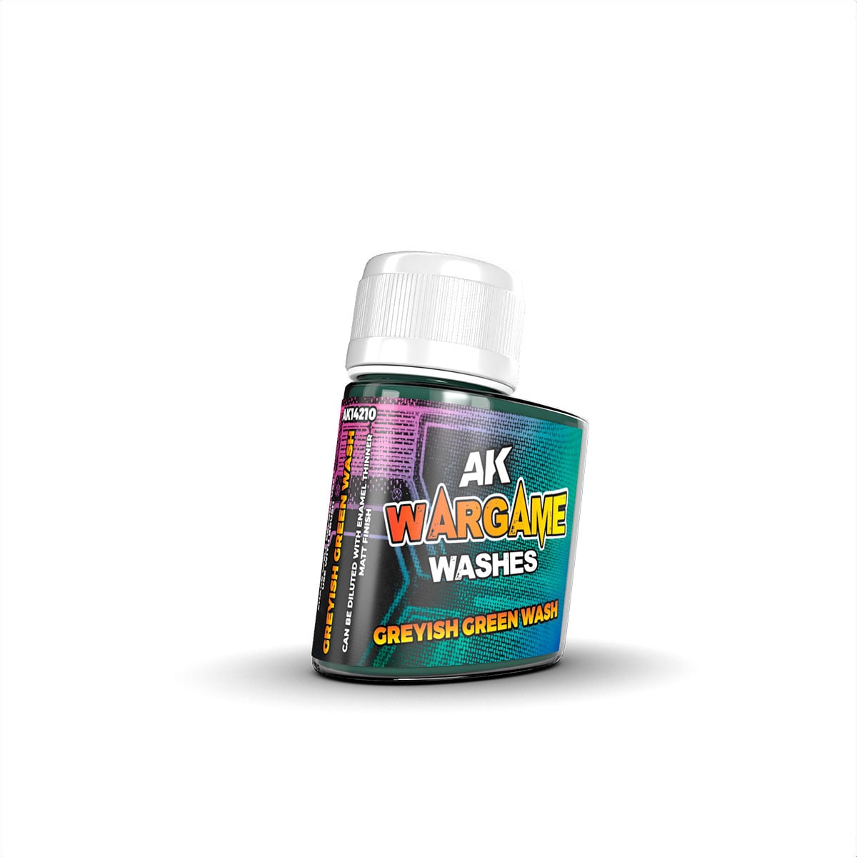 AK Interactive Wargame Washes Greyish Green Wash 35ml AKI 14210