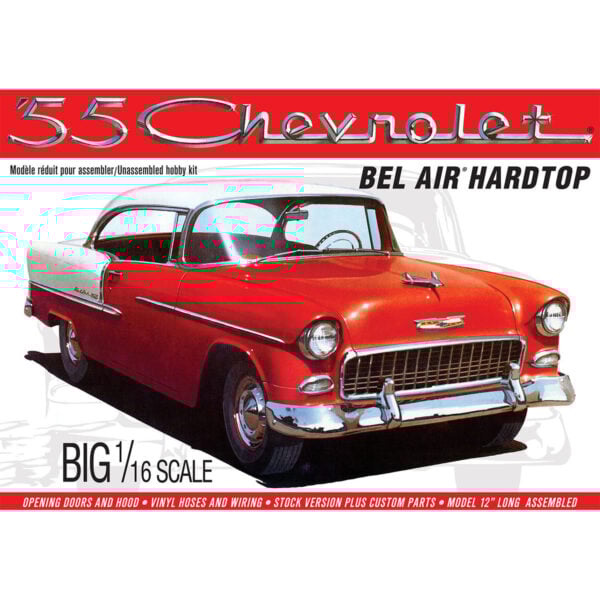 AMT 1955 Chevrolet Bel Air Hardtop 1/16 Scale 1452