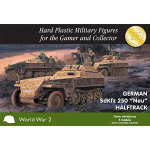 Plastic Soldier Company German Sdkfz 250 Neu Halhtrack 15MM PSC WW2V15015