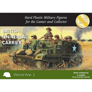 Plastic Soldier Company British and Commonwealth Universal Carriers Set of 9 Models 15MM PSC WW2V15032