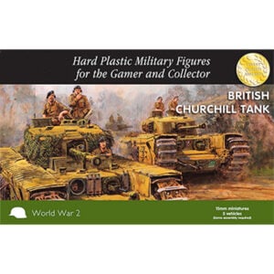 Plastic Soldier Company British Churchill Tank Set of 5 Vehicles 15MM PSC WW2V15023