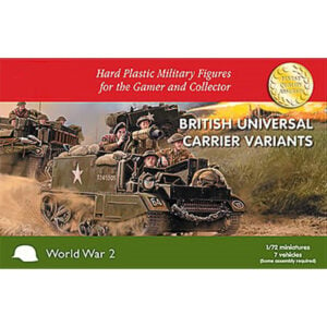Plastic Soldier Company British Universal Carrier Variants Set of 7 Vehicles 1/72 Scale PSC WW2V20033