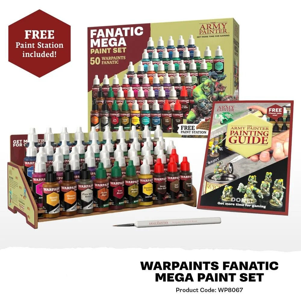 The Army Painter Warpaints Fanatic Mega Paint Set of 50 WP8067