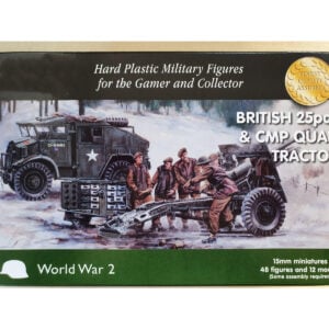 Plastic Soldier Company British 25 Pdr Gun and Cmp Quad Tractor 15MM PSC WW2G15006