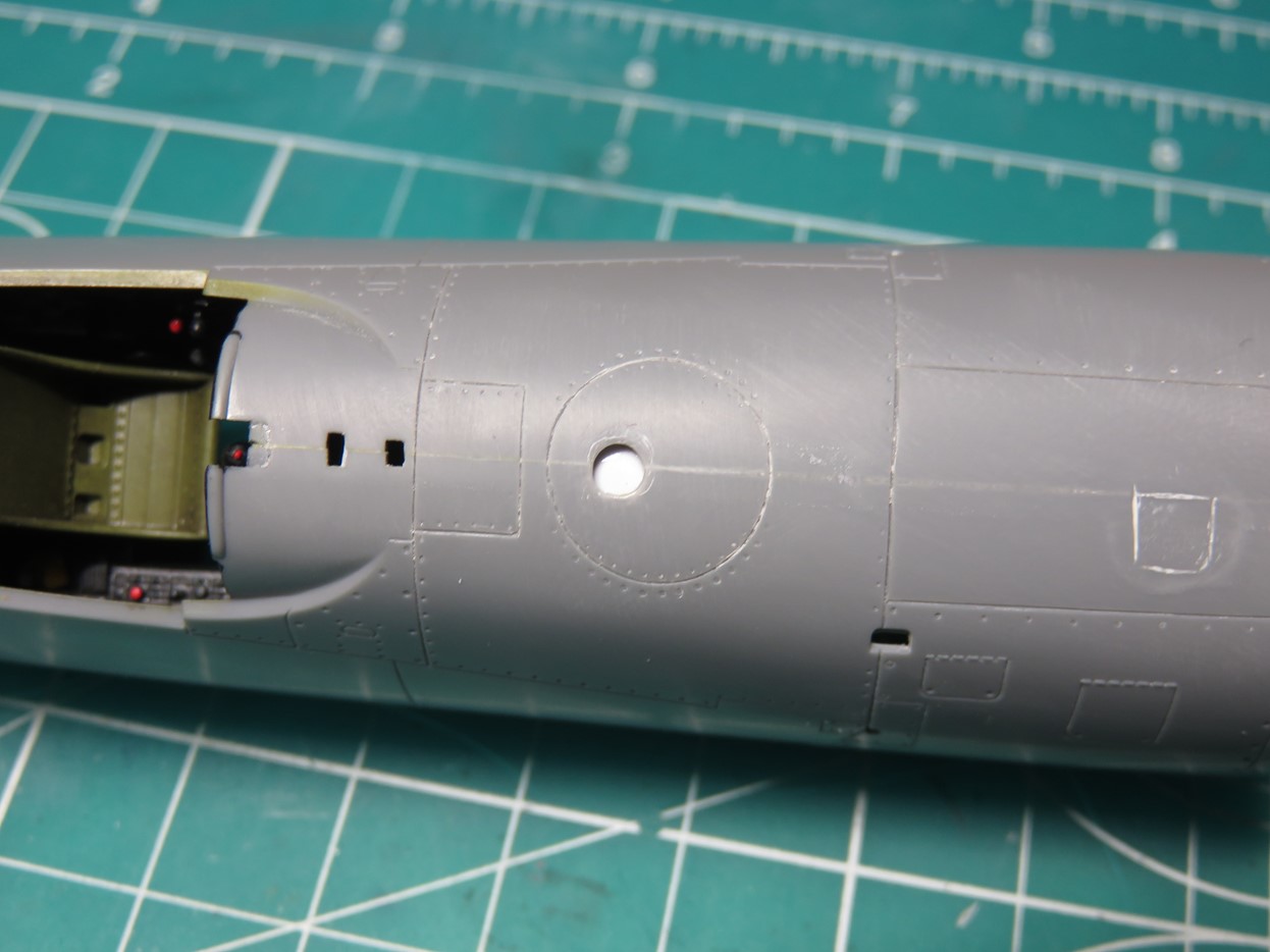 Top of Fuselage with Styrene