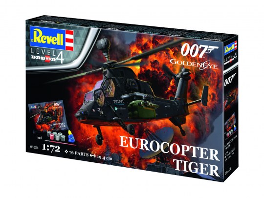 Revell James Bond Eurocopter Tiger Gift Set 1/72 Scale RVG 05654