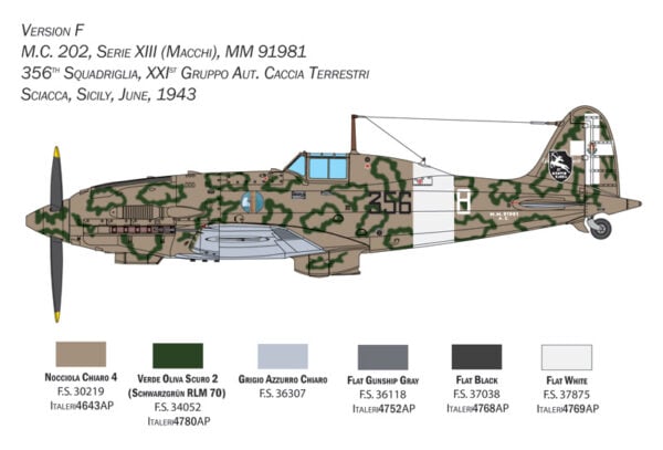 Italeri Macchi MC.202 Folgore 1/32 Scale 2518