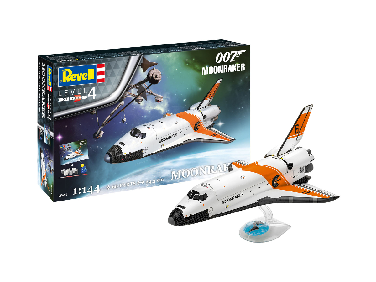 Revell James Bond Moonraker Shuttle Gift Set 1:144 Scale RVG 05665