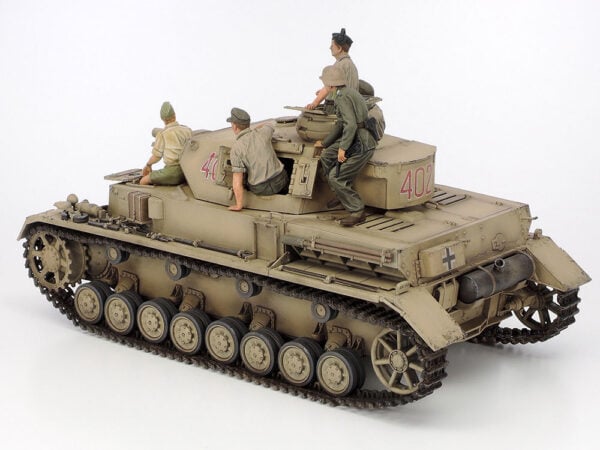 Tamiya Panzer Ausf.F and Motorocycle North Africa 1/35 Scale 25208